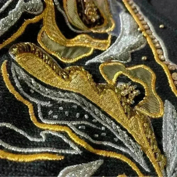 Etosha Tunic Sweater Cotton Blend Bat-Wing Long Sleeve Embellishments Size 1x - Picture 8 of 13